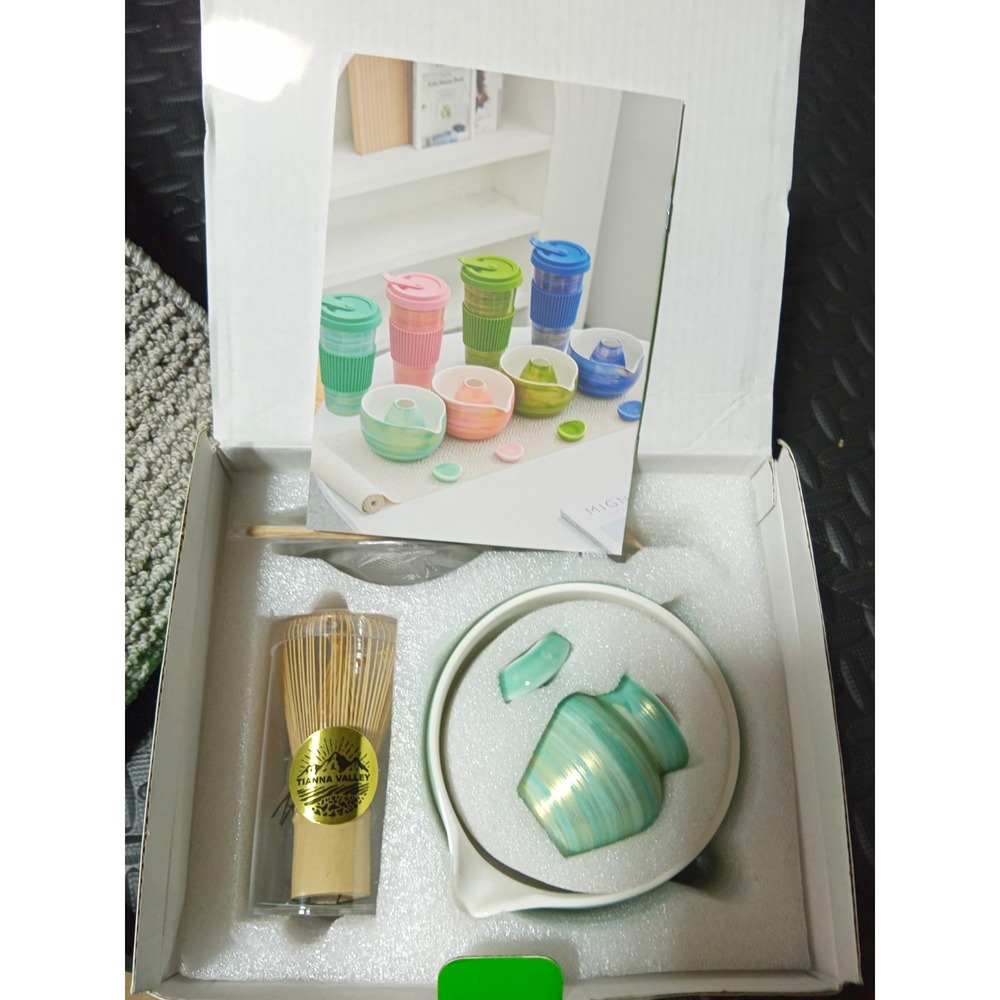 Tianna Valley Matcha Tea Set with Bamboo Whisk & Porcelain Bowl, TV-MST-04